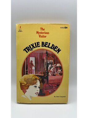 Trixie Belden #4 The Mysterious Visitor Vintage Paperback 1977 Golden Press Juli